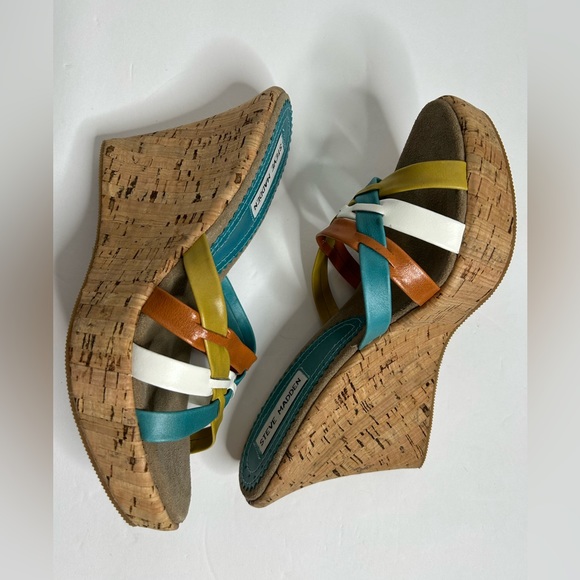 Steve Madden multi color wedge - Kalliee multi Size 7.5 - Picture 7 of 9
